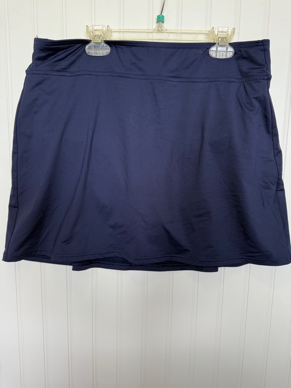 Lands' End Women's Navy swim skirt Skort 10 tall